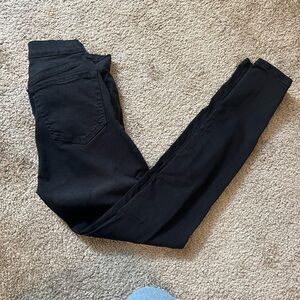 TOPSHOP BLACK JAMIE MOTO JEANS